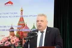 Alexey Vladimirovich Popov, Russian Consul General to HCM City, speaks at the gathering (Photo: VNA)