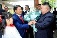 DPRK Chairman Kim Jong-un arrives in Hanoi
