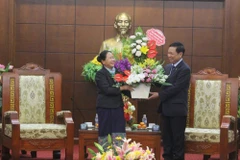 Lao delegation pays Tet visit to Hoa Binh