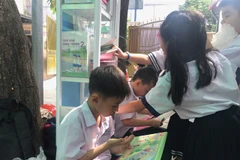 HCM City schools take libraries outdoors to encourage students to read