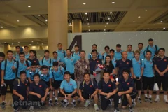 Vietnam’s national football squad welcomed in Indonesia 