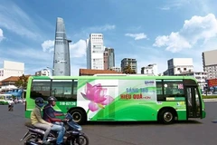 HCM City to auction again advertising space on buses