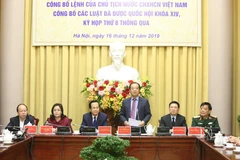 Presidential Office announces newly adopted laws