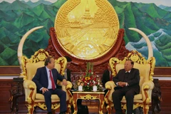 Deputy PM Truong Hoa Binh meets with Lao top leaders