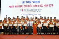 100 outstanding blood donors honoured