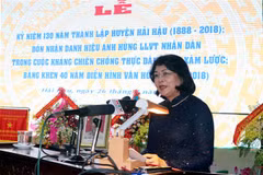 Hai Hau district receives Hero of People’s Armed Forces title