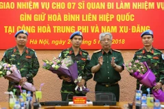 Vietnam sends seven more officers to UN peacekeeping mission