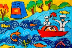 Da Nang exhibition showcases disabled kids’ paintings 