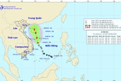 East Sea tropical low pressure gathers strength