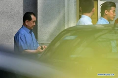 DPRK delegation leader Kim Chang Son appears in Singapore 