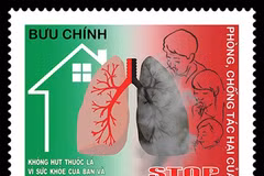 Stamps issued to promote anti-smoking efforts
