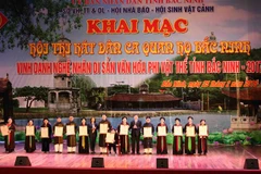 Bac Ninh honours 47 intangible cultural heritage artisans