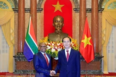 President meets new South African, Egyptian ambassadors 