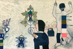 Vietnamese, Hungarian contemporary paintings on display 