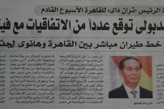Egyptian newspaper spotlights cooperation prospect with Vietnam 