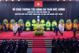 Funeral service held for former State President Tran Duc Luong 