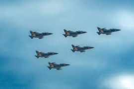 Aircraft formations open parade marking 80th National Day