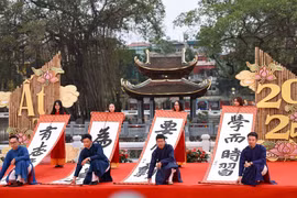 Vibrant calligraphy marks 2025 Tet at Temple of Literature