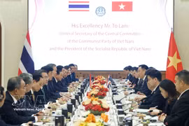 Vietnamese top leader holds talks with Thai Prime Minister