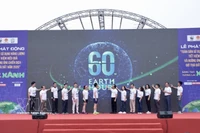 The launch ceremony of the campaign “All people practice efficient energy use in response to Earth Hour 2026” under the theme “Green innovation, green future”, held in Hanoi on March 21, 2026. (Photo: VNA)