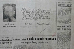 Manuscript of President Ho Chi Minh recalls first general election 80 years ago
