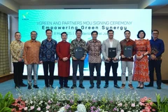 V-GREEN collaborates with Chargecore, Chargepoint, Amarta Group, and CVS to implement a project with a total investment of up to 300 million USD. (Photo: vinfastauto)