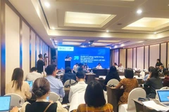 The workshop on technology management in the digital age held in Hanoi on May 27. (Photo thoibaonganhang.vn)
