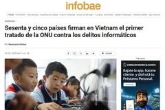 A screenshot of the article on Infobae (Photo: VNA publishes)