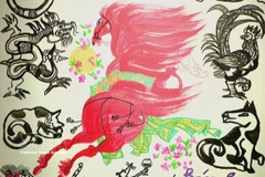 Vietnamese artist spends half a century painting sacred horses