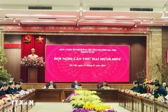 The 21st conference of the 17th Hanoi Party Committee on January 21 (Photo: VNA)