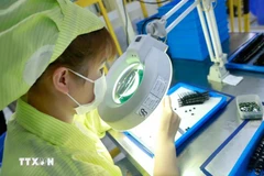 Electronic component manufacturing. (Photo: VNA)