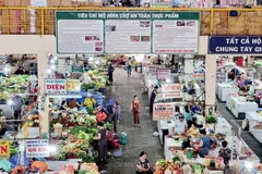 Phan Rang market in Ninh Thuan province is among those operating under the food safety market model. (Photo: VNA)