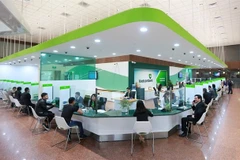 A transaction office of Vietcombank (VCB) in Hanoi (Photo: VNA)