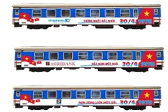 Special trains, SE1 from Hanoi Station and SE4 from Sai Gon Station, named “Thong Nhat” (Reunification) will depart simultaneously in the evening of April 29. (Photo: VNR)