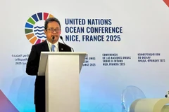 Indonesian Minister of Maritime Affairs and Fisheries Sakti Wahyu Trenggono atUNOC-3 at Port Lympia, Nice, France. (Photo: ANTARA)