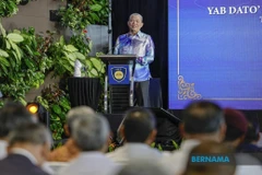 Deputy Prime Minister Datuk Seri Fadillah Yusof at the launch of the Malaysian Border Control and Protection Agency (AKPS) at Kuala Lumpur International Airport on February 2, 2025. (Photo: Bernama)