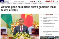 Prensa Latina highlights Vietnam's adoption of a two-tier local government model. (Photo: VNA)