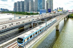 The Ben Thanh-Suoi Tien metro line. (Photo: VNA/VNS)