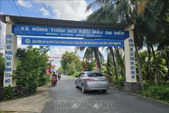 The model new-style rural commune of Dai Dien in Thanh Phu district, Ben Tre province. (Photo: VNA)