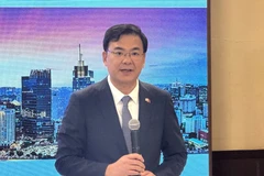 Vietnamese Ambassador to Japan Pham Quang Hieu speaks at the dialogue. (Photo: VNA)