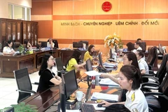 Domestic revenue accounts for 1,158.4 trillion VND, or 69.4% of the yearly estimate. (Photo: VNA)