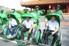 Hue launches Vietnam’s first ride-hailing cyclo service (Photo: VNA)