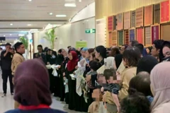 A total of 152 Indonesian nationals deported from Saudi Arabia arrive at Soekarno-Hatta International Airport in Tangerang, Banten, on May 1 (Photo: ANTARA)