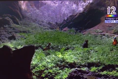 A screenshot of the programme featuring Vietnam's Son Doong Cave. (Photo: VNA)