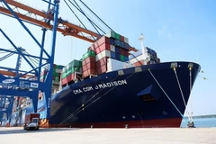 A container ship at Gemalink International Port. (Photo: VNA)