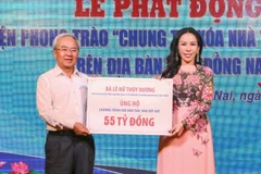 Dong Nai-based KN Holdings contributes 55 billion VND to help the province meet its housing target. (Photo: VNA)