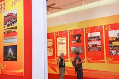 An exhibition celebrating the 95th founding anniversary of the Communist Party of Vietnam (CPV) (February 3, 1930 - 2025). (Photo: VNA)