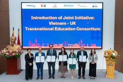 The Vietnam-UK Transnational Education Consortium was officially launched (Photo: VNA)