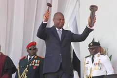 Daniel Chapo swears in as President of the Republic of Mozambique. (Photo: Xinhua)