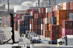 Cargo at Long Beach Port, California, the US. (Photo: Xinhua/VNA)